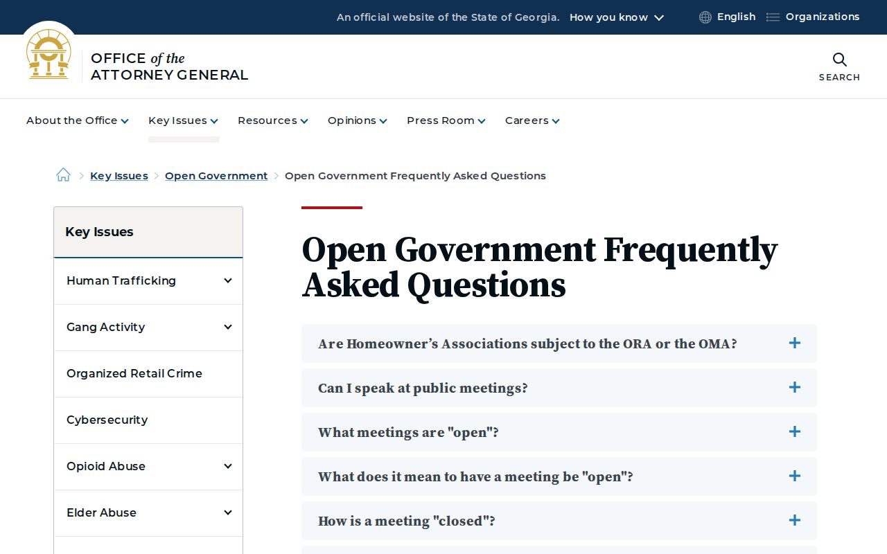 Georgia public access guidance for Habersham County court records